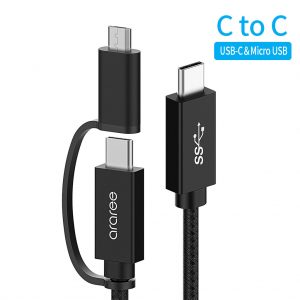 2in1（USB－C＆Micro USB) C to Cケーブル